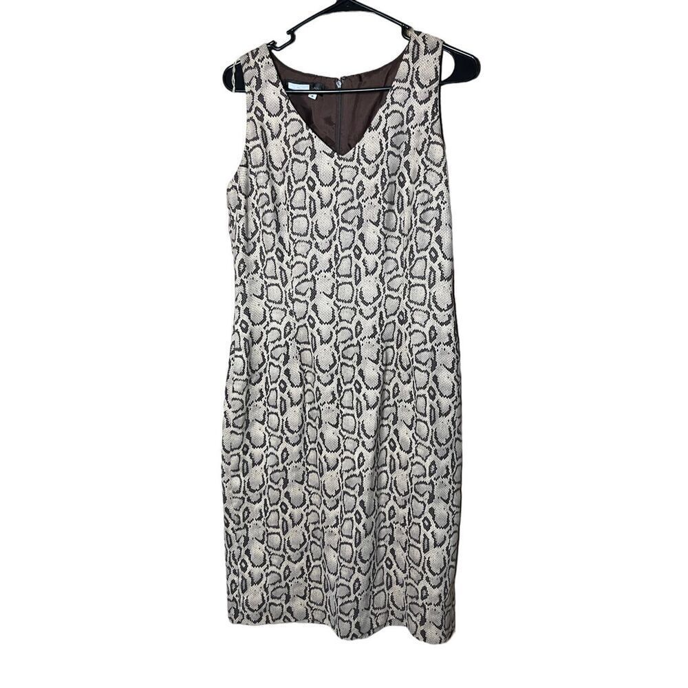 Vintage Donna Morgan Snake Print Dress Size 8
